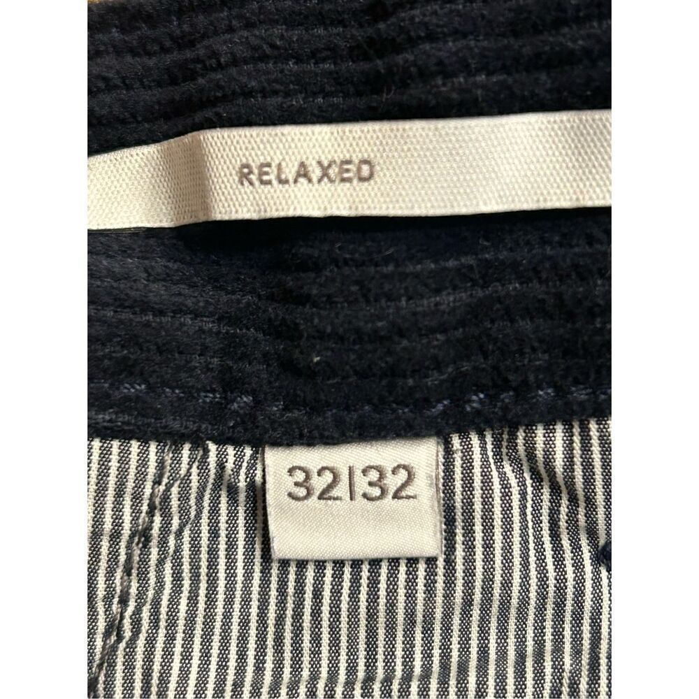Esprit Handcrafted Corduroy Pants Mens 32 Dark Navy Boho Retro 90s Y2K Minimalis - Picture 7 of 8